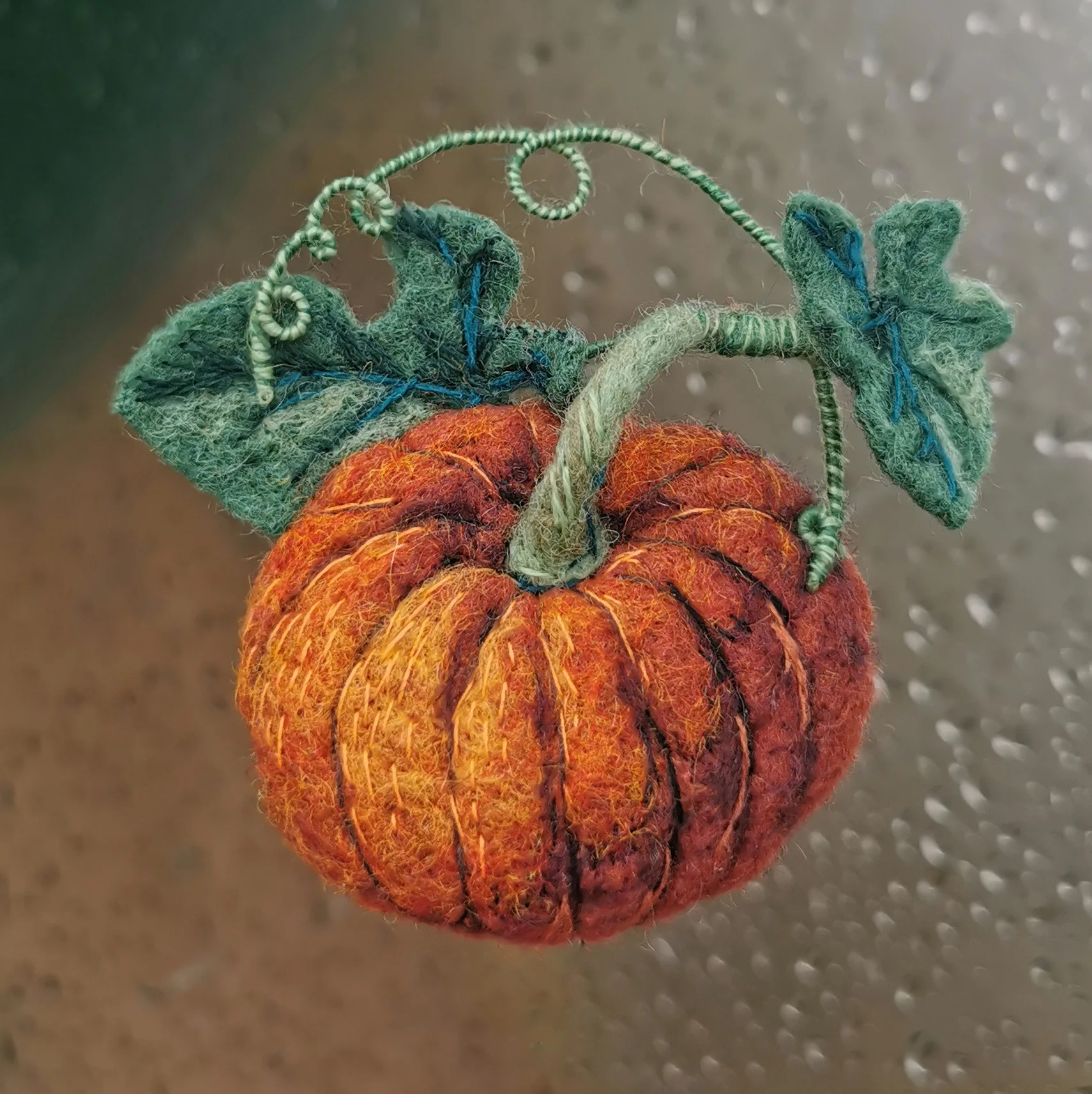 Брошь «Тыква»